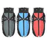 Waterproof Dog Jacket with Built-In Harness
