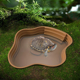 Multi-Use Turtle & Frog Bathing Basin — Food, Water & Soaking Bowl for Reptiles