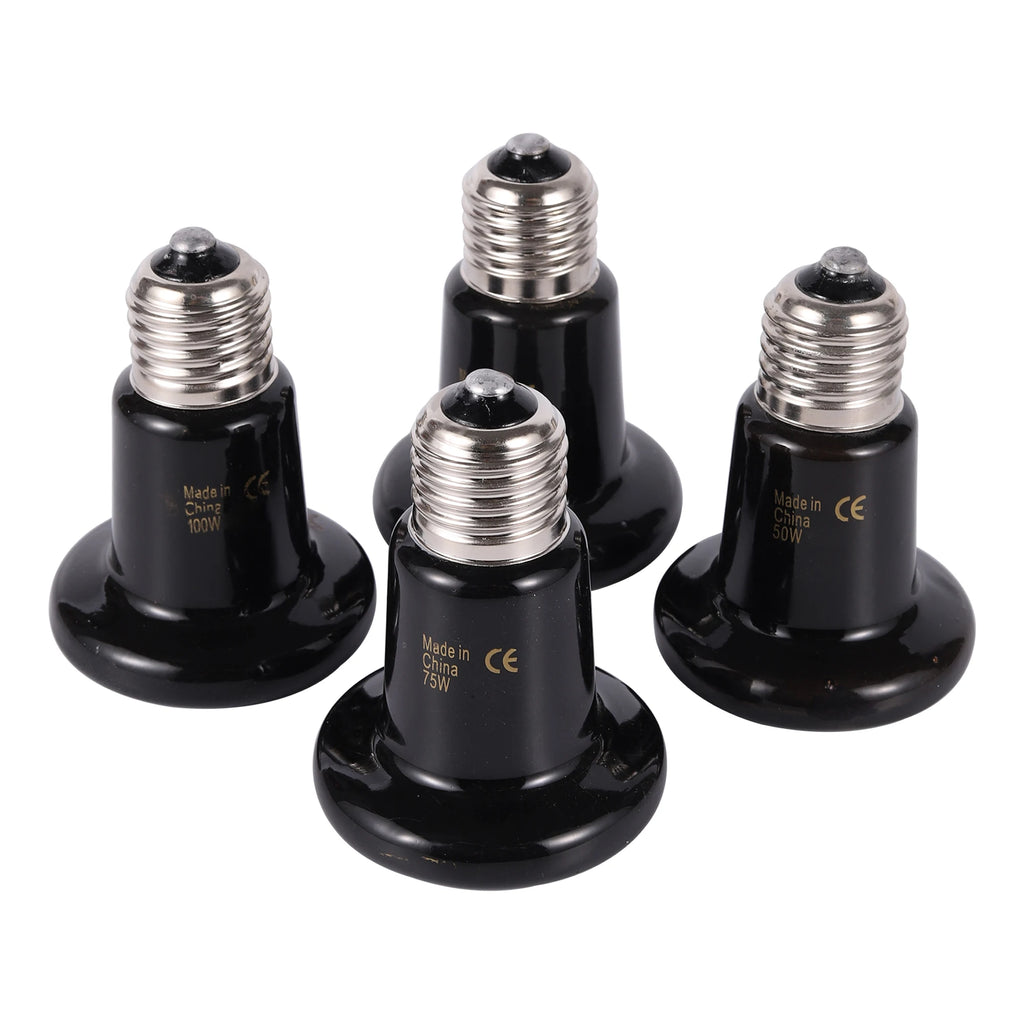 Ceramic Pet Heating Lamp — E27 Reptile Bulb for Tortoises, Snakes & Spiders
