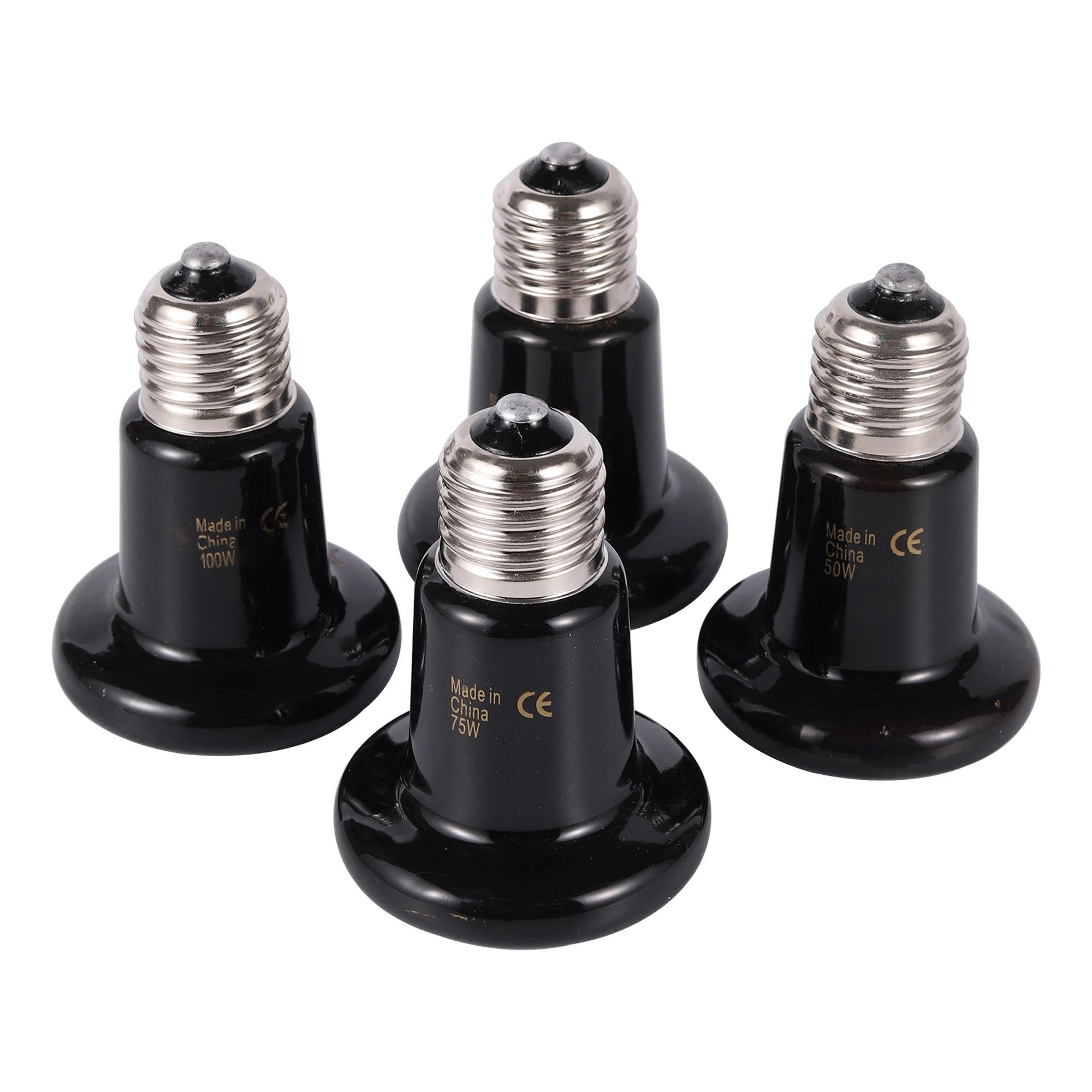 Ceramic Pet Heating Lamp — E27 Reptile Bulb for Tortoises, Snakes & Spiders
