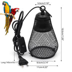 Ceramic Heat Emitter with Protective Cage Guard — All-in-One Reptile Heater
