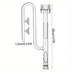 Glass Lily Pipe Inflow with Surface Skimmer (13/17mm, Planted Tank)