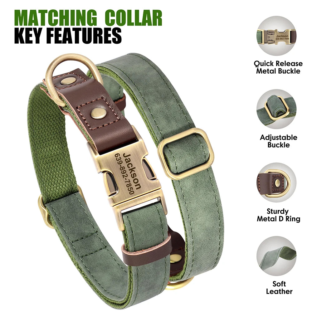 Personalized Dog Collar & Leash Set