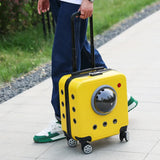 2026 New Pet Outdoor Portable Suitcase Cat Dog Bag, Luggage Compartment, Large Capacity Portable Aviation Suitcase Cat Bag