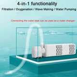 3-in-1 Silent Submersible Aquarium Pump (220V, Wave Maker)