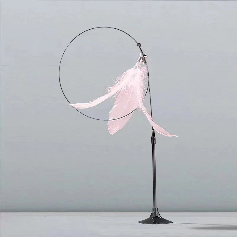 Suction Cup Feather & Bell Cat Teaser