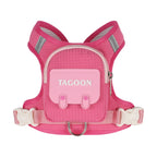 Plaid Dog Leash and Harness Set with Storage Bag (Detachable, Hiking)