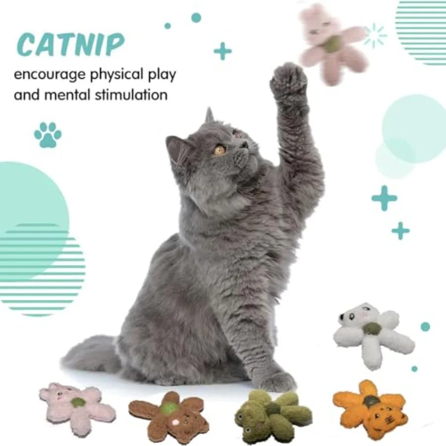 Plush Animal-Shaped Catnip Kicker Toy