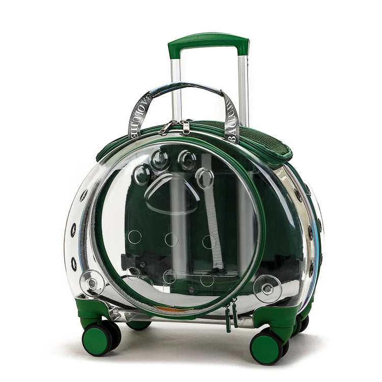 Transparent Space Capsule Pet Backpack Carrier — Large Capacity Multi-Purpose Outdoor Bag for Cats & Dogs
