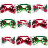 Christmas Bow Tie Collar 50-Pack for Small Dogs & Cats