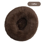 Round Plush Dog Bed