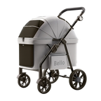 Bello Premium Foldable 4-Wheel Pet Stroller for Large Dogs — New Design Travel Carrier