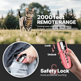 No-Shock Vibrating Cat Training Collar — 2000ft Remote, Rechargeable