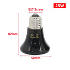Mini Conical Ceramic Heat Emitter — No-Light Infrared Bulb, 20,000+ Hour Life