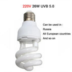 Reptile UVB Basking Bulb — 5.0 or 10.0 Output, E27 Fitting