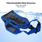 Short Snout Dog Muzzle for Pugs & Bulldogs (Breathable, Soft, Anti-Bite)