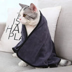 Microfiber Quick-Dry Pet Towel — Ultra-Absorbent Drying Towel for Dogs & Cats