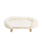 Plush Raised Pet Sofa Couch Bed with Anti-Slip Bottom