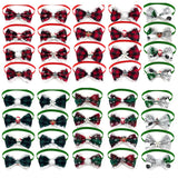 Christmas Bow Tie Collar 50-Pack for Small Dogs & Cats