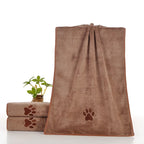 Microfiber Pet Bath Towel — Super-Absorbent, Two Sizes, Machine Washable