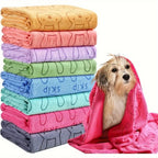 Ultra-Absorbent Microfiber Pet Towel — Fast-Drying for Dogs & Cats