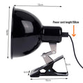 Clip-On Reptile Lamp Holder — Adjustable E27 Basking Fixture