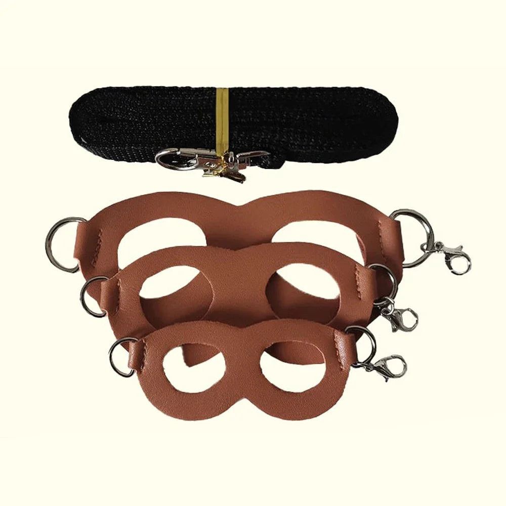 Escape-Proof Harness & Leash Set — Adjustable Collar for Sugar Gliders & Small Pets