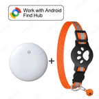 Lightweight Waterproof Cat Tracking Collar - Google Find Hub Bluetooth GPS Locator