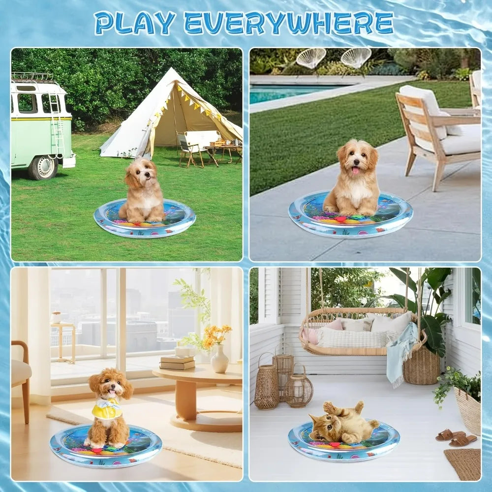 Interactive Floating Fish Cat Play Mat