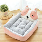 Plush Cartoon Sofa Pet Bed