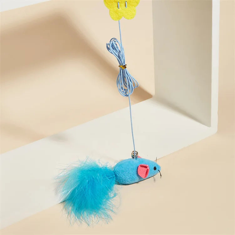 Hanging Simulation Bird & Insect Cat Toy — Self-Play Teaser Wand Toy for Kittens