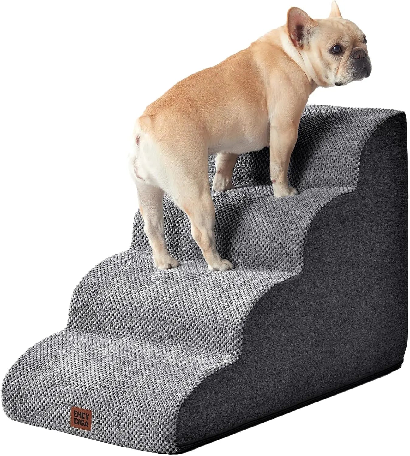 Curved Pet Stairs for High Beds (4-Step)