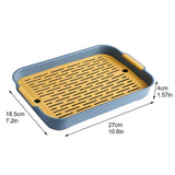 Rabbit Litter Box — Corner-Fit Tray with Raised Grate