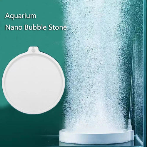 Round Aquarium Air Stone Disk (35–100mm, Fine Bubbles, 1–2 Pack)