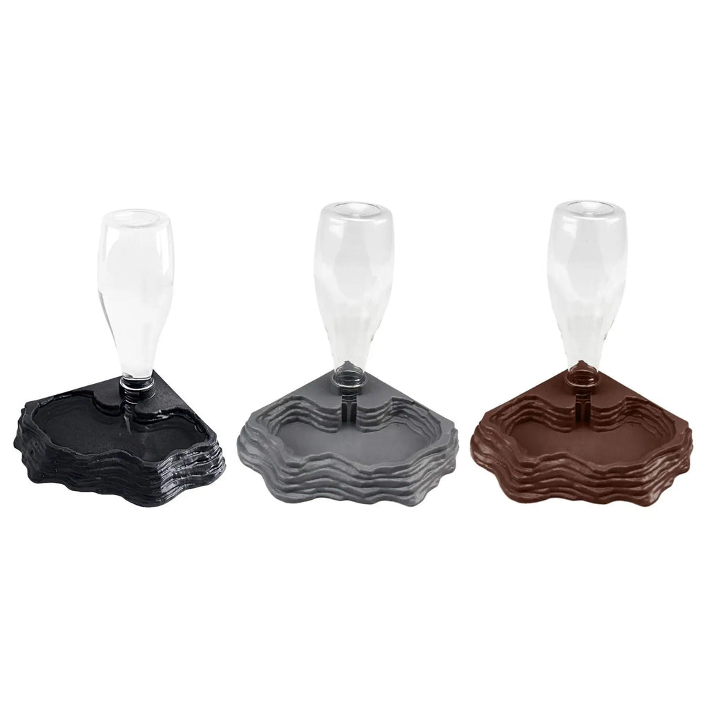 Automatic Reptile Water Dispenser — 400ml Stable-Base Terrarium Bowl