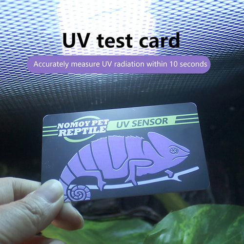 Reptile UVB Light Test Card — Reusable UV Strength Tester