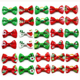 Christmas Pet Bow Tie Bandana 50-Pack (Dog & Cat Accessory)