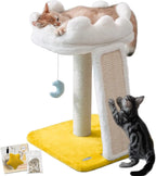 Cat Tree with Cloud Bed & Scratching Post + Catnip