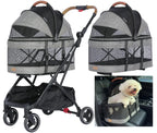 3-in-1 All-Terrain Dog & Cat Stroller with Detachable Carrier up to 35 lbs