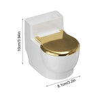 Toilet-Shaped Pet Water Bowl (Stainless Steel, Anti-Spill, Non-Slip)