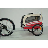 carrinho pet Outdoor Portable Pet Bike Trailer Foldable Lightweight Dog Cat Travel Trailer Safe Pet Stroller Trailer for Camping