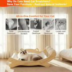 Heavy-Duty Sisal Cat Scratching Post with Hammock Lounge