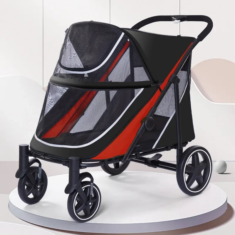 Secure Large Dog Show Trolley for Competition & Long-Distance Transport