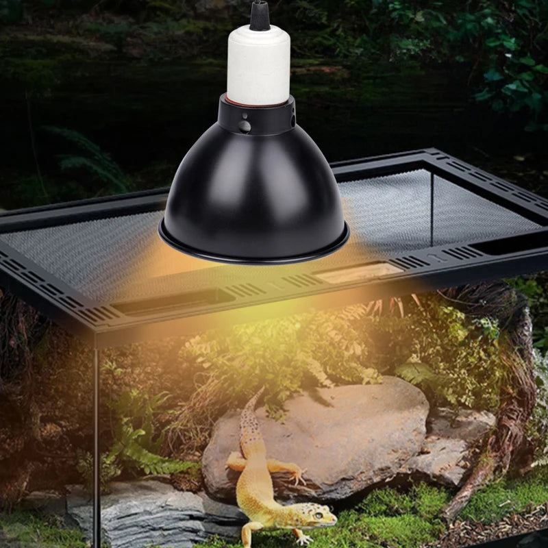 300W Reptile Dome Lamp Fixture — Multi-Plug Reflector Stand, E27