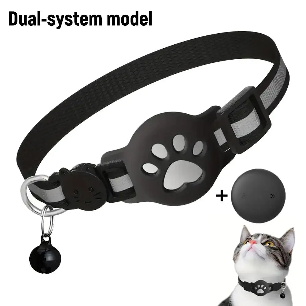 Waterproof Mini GPS Tracker Collar for Cats & Puppies - Anti-Loss Movement Alerts & Remote Locator