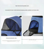 Lightweight 3-Wheel Dog & Cat Stroller for Small to Medium Pets