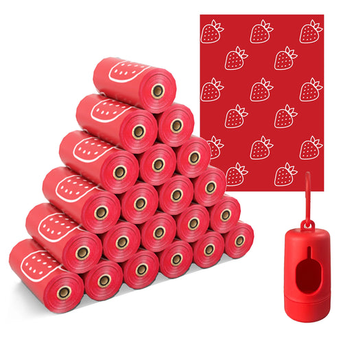 Photodegradable Dog Feces Bags (Strawberry Scented)