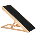 Foldable Elevated Pet Ramp, 35.5x16x24in, Black