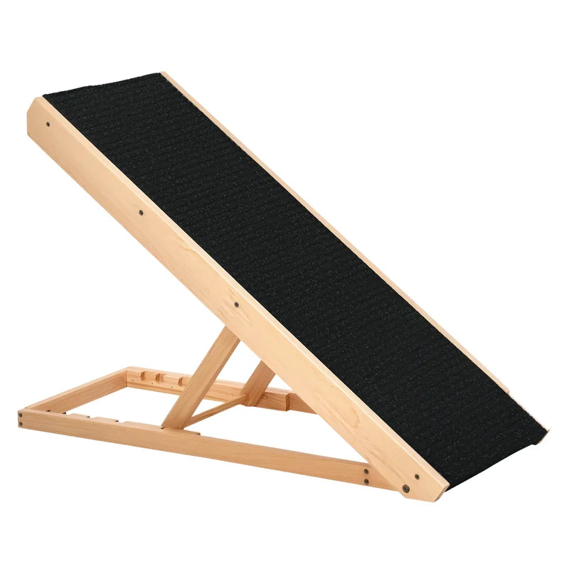 Foldable Elevated Pet Ramp, 35.5x16x24in, Black