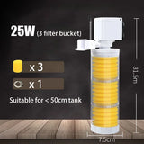 Silent Submersible Aquarium Filter (Turtle & Fish Tank, Bio Sponge)